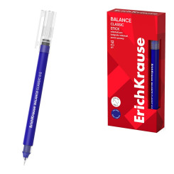 Ручка-роллер ErichKrause Balance Stick Classic - 0.5 мм - Синяя Ручка-роллер ErichKrause Balance Stick Classic - 0.5 мм - Синяя
