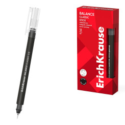 Ручка-роллер ErichKrause Balance Stick Classic - 0.5 мм - Черная Ручка-роллер ErichKrause Balance Stick Classic - 0.5 мм - Черная