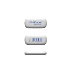 Ластик ErichKrause Balance - 40 *28 *12 мм - Белый