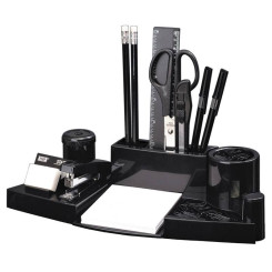 Набор настольный пластиковый ErichKrause Премьер - 14 предметов - Черный