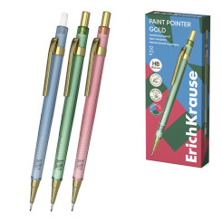 Автокарандаш ErichKrause Paint Pointer Gold - 0,5 мм - С ластиком
