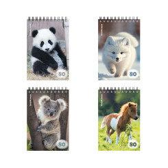 Блокнот ErichKrause Пушистики - А6 - На спирали - 80 листов