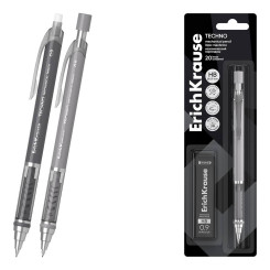 Автокарандаш ErichKrause Techno с 20 грифелями - 0,9 мм