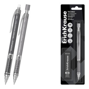 Автокарандаш ErichKrause Techno с 20 грифелями - 0,9 мм