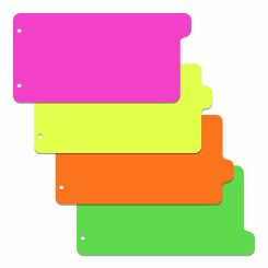 Разделитель листов ErichKrause Matt Neon - 240*120 мм - Пластик - 4 шт