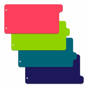 Разделитель листов ErichKrause Soft Reef - 240*120 мм - Пластик - 4 шт