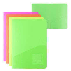 Папка-уголок ErichKrause Glossy Neon - 180 мкм - Ассорти