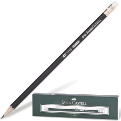 Карандаш чернографитный Faber-Castell 1112 - HB - С ластиком - Заточен