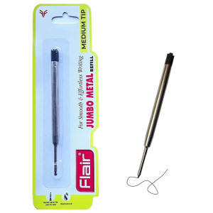 Стержень шариковый объемный металлический Flair Jumbo - 98 мм - Черный