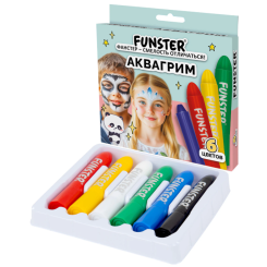 Аквагрим для лица и тела Funster - 6 цветов Аквагрим для лица и тела Funster - 6 цветов