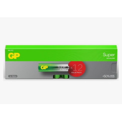 Батарейки алкалиновые GP Super - АА - 1,5V - 12 штук Батарейки алкалиновые GP Super - АА - 1,5V - 12 штук