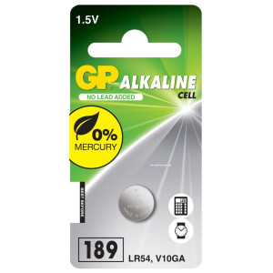Батарейка алкалиновая 189 GP AG10 - 1.5 V - LR54 - 1 шт