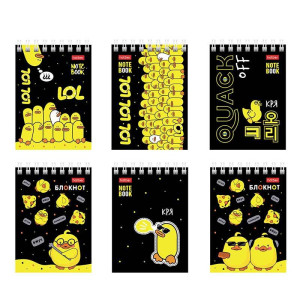 Блокнот Hatber Утиные истории - А7 - На спирали - 60 листов