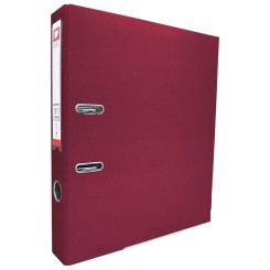 Папка-регистратор Hua Jie - А4 - 75 мм - Бордовый