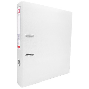 Папка-регистратор Hua Jie - 75 мм - ПВХ - Белый