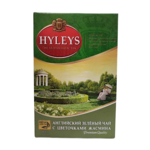 Чай Hyleys Английский зелёный с цветками жасмина - 100 г