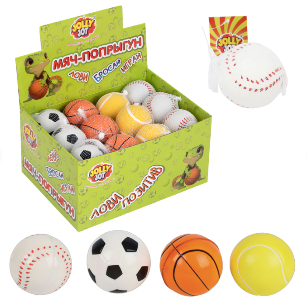 Игрушка мяч-попрыгун Jolly Jot - 6 см - Ассорти Игрушка мяч-попрыгун Jolly Jot - 6 см - Ассорти