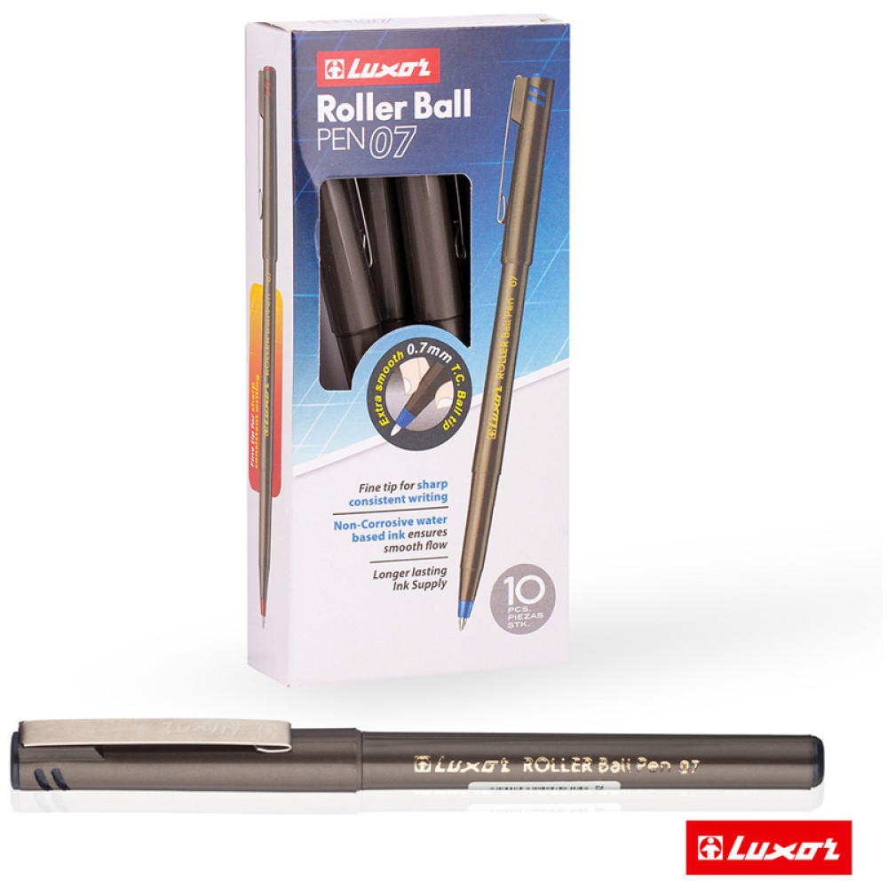 Ручка-роллер Luxor - 0,7 мм - Черная Ручка-роллер Luxor - 0,7 мм - Черная