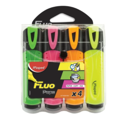 Набор текстовых маркеров Maped Fluo Pep's Classic - 1-5 мм - 4 цвета