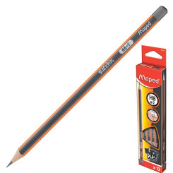 Карандаш простой Maped Black Peps - HB - Трехгранный - Без ластика