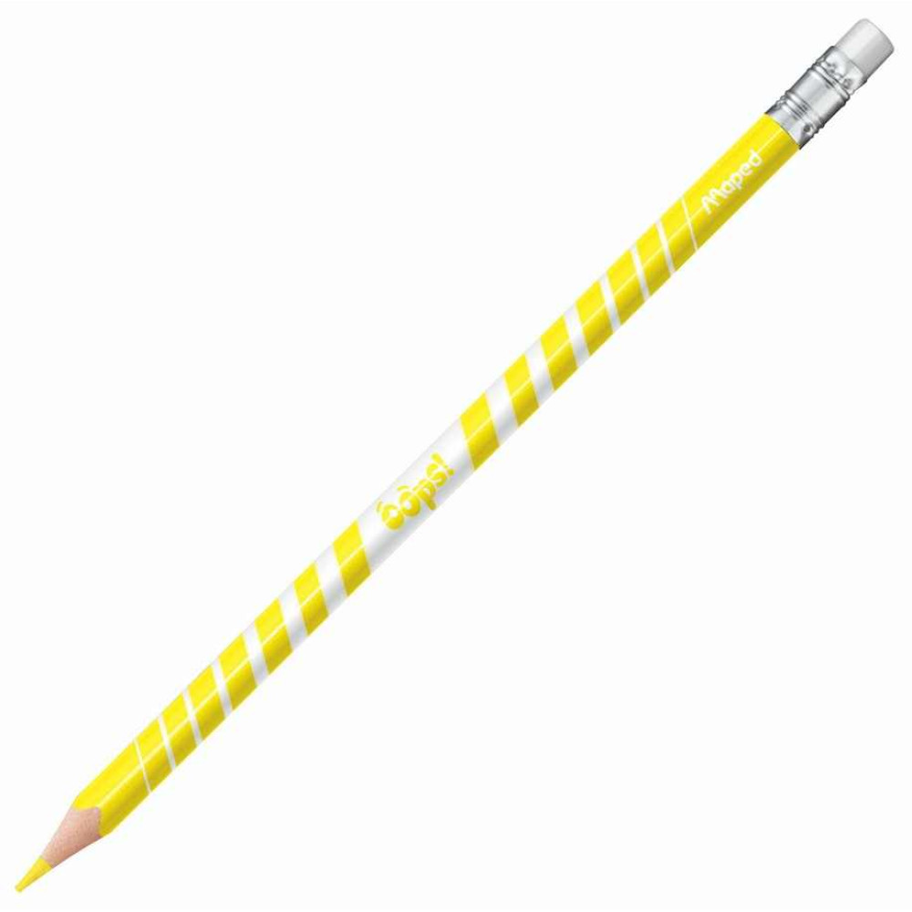 Набор цветных карандашей Maped Color Peps Oops с ластиком - 12 цветов - Трехгранные Набор цветных карандашей Maped Color Peps Oops с ластиком - 12 цветов - Трехгранные