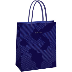 Пакет подарочный Meshu Blue pattern - 18*23*10 см