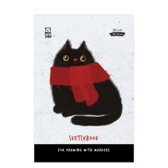 Скетчбук Meshu Cat - А5 - 90 г/м2 - 50 листов