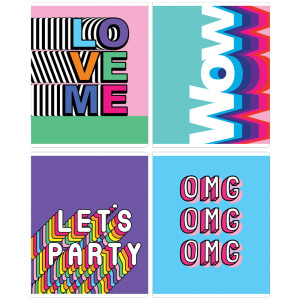 Тетрадь полуобщая Meshu Crazy phrazes - А5 - 48 листов - Клетка