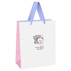 Пакет подарочный Meshu Я буду любить тебя вечно - 11*14*6,5 см Пакет подарочный Meshu Я буду любить тебя вечно - 11*14*6,5 см