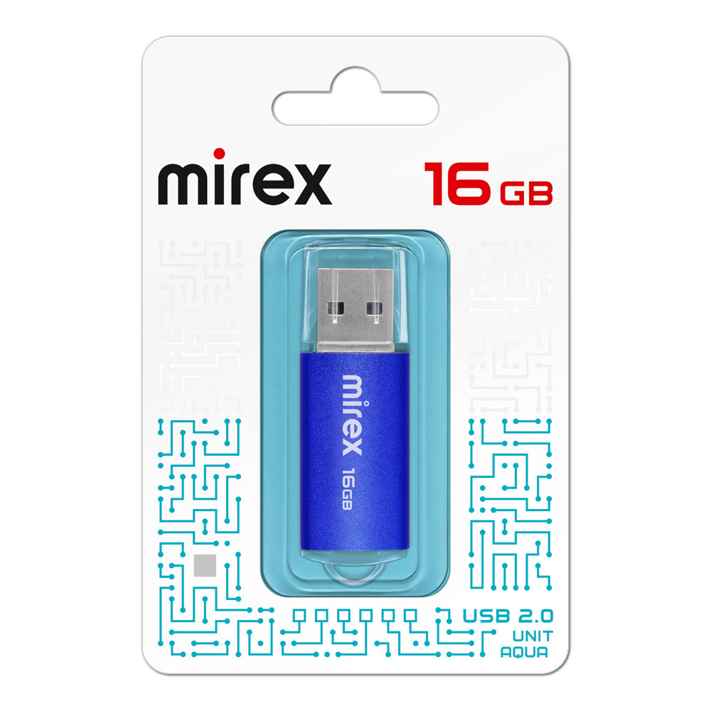 USB-флеш-накопитель Mirex Unit Aqua - 16 G USB-флеш-накопитель Mirex Unit Aqua - 16 G