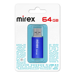 USB-флеш-накопитель Mirex Unit Aqua - 64 Gb USB-флеш-накопитель Mirex Unit Aqua - 64 Gb
