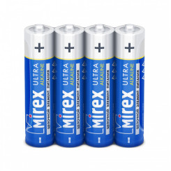Батарейка алкалиновая Mirex - ААА - 1,5 V - LR03 - 1 шт Батарейка алкалиновая Mirex - ААА - 1,5 V - LR03 - 1 шт