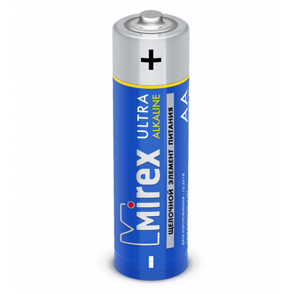Батарейка алкалиновая Mirex - АА - 1,5 V - LR6 - 1 шт Батарейка алкалиновая Mirex - АА - 1,5 V - LR6 - 1 шт