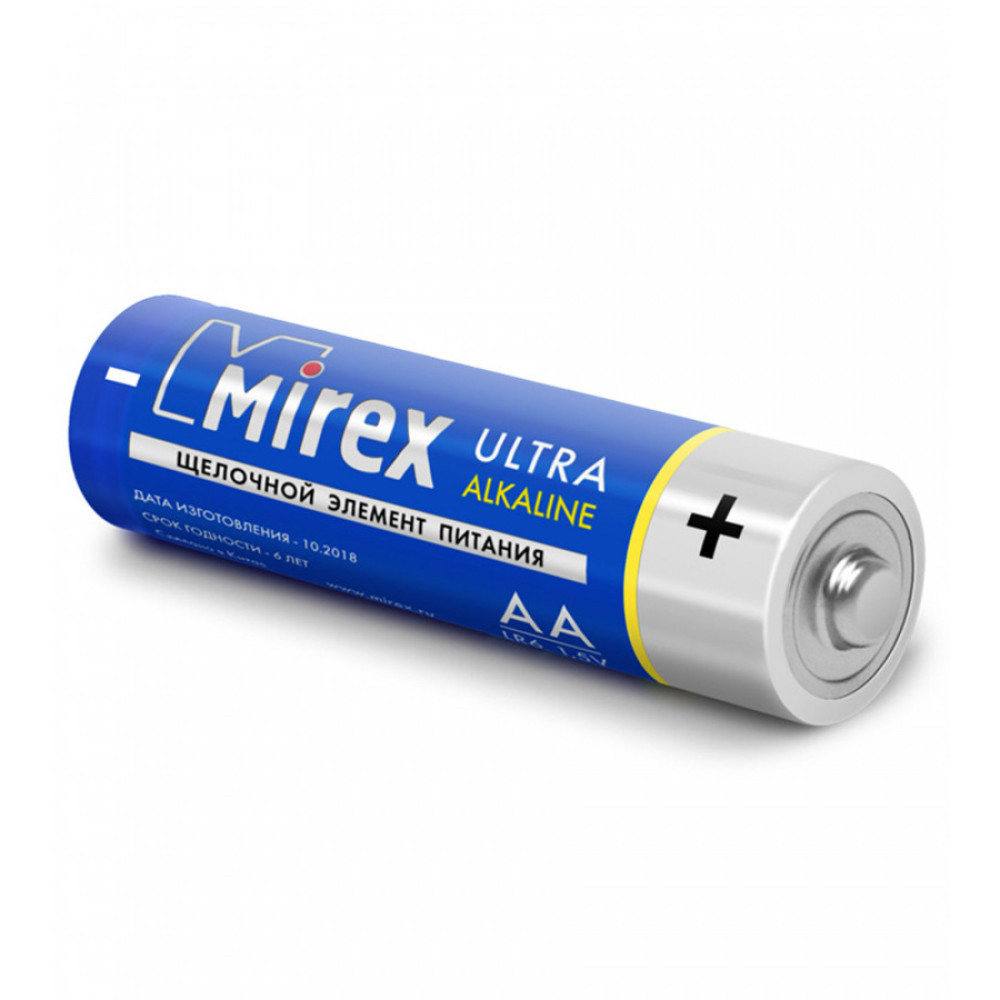 Батарейка алкалиновая Mirex - АА - 1,5 V - LR6 - 1 шт Батарейка алкалиновая Mirex - АА - 1,5 V - LR6 - 1 шт