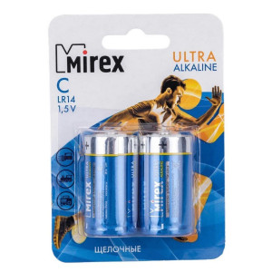 Батарейка алкалиновая Mirex LR14 - 1,5 V - 2 шт