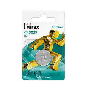 Батарейка литиевая Mirex - CR2032 - 3V - 1 штука