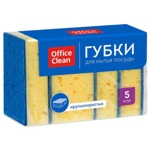 Губки для посуды OfficeClean - 100*70*30 мм - 5 штук