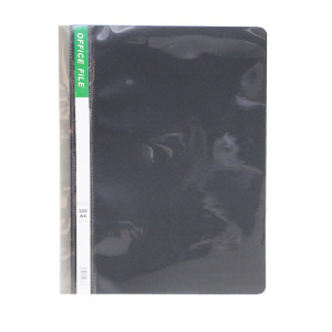 Скоросшиватель OfficeFile пластиковый - А4 - 180 мкм - Чёрный