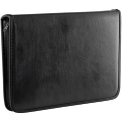 Папка деловая на молнии OfficeSpace Venezia - Кожзам - Черная