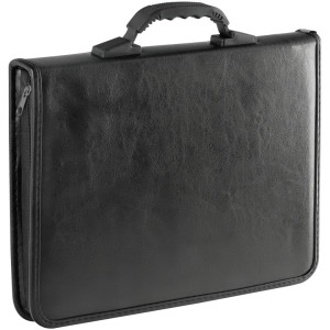 Папка деловая на молнии OfficeSpace Dublin - Кожзам - Черная