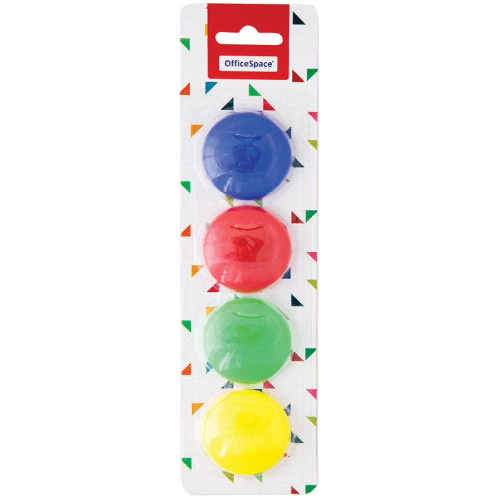 Магниты для доски OfficeSpace - 40 мм - 4 шт Магниты для доски OfficeSpace - 40 мм - 4 шт