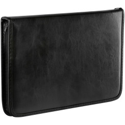 Папка деловая на молнии OfficeSpace Verona - Кожзам - Черная