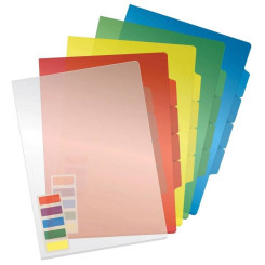 Папка-уголок OfficeSpace - А4 - 3 отделения - 150 мкм - Ассорти