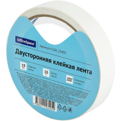 Скотч двусторонний бумажный OfficeSpace - 19 мм - 10 м