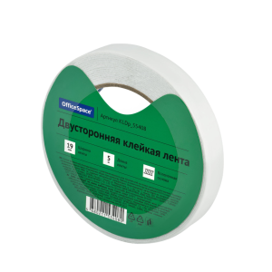 Скотч двусторонний OfficeSpace - 19 мм*5 м - Белый