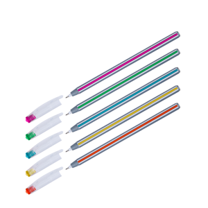 Ручка шариковая OfficeSpace Magic stripe - 0,6 мм - Синяя