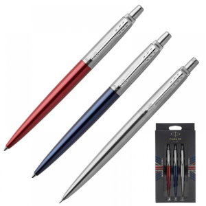 Набор подарочный Parker Jotter London Trio - Ручка шарикова, гелевая и автоматический карандаш