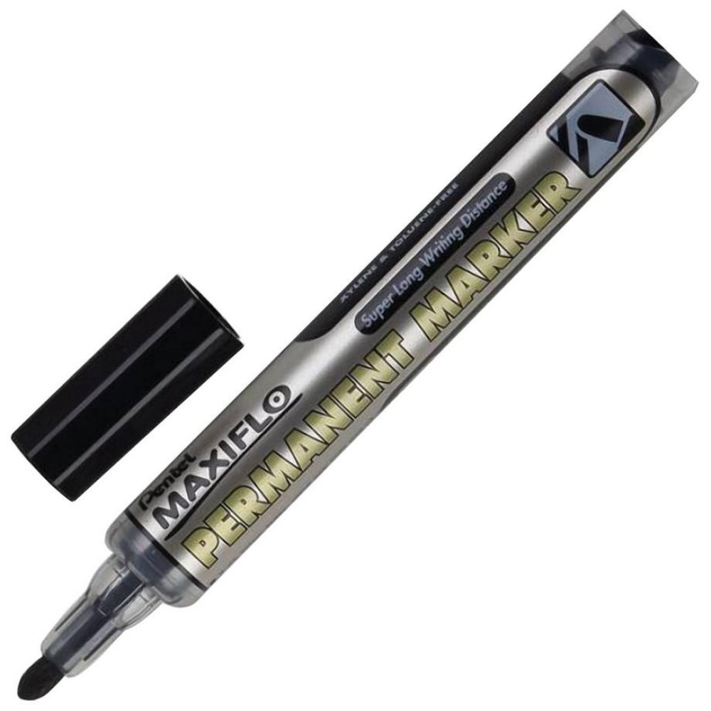 Маркер перманентный нестираемый с подкачкой Pentel Maxiflo - 4,5 мм - Чёрный Маркер перманентный нестираемый с подкачкой Pentel Maxiflo - 4,5 мм - Чёрный