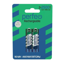 Батарейка аккумуляторная Perfeo 2BP - АА - 1,2V - 2500 мАч - 1 шт