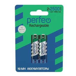 Батарейка аккумуляторная Perfeo 2BP - АА - 1,2V - 2500 мАч - 1 шт